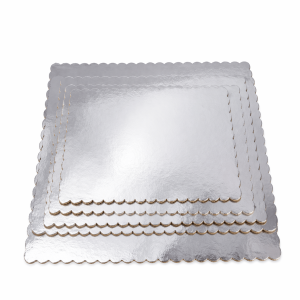 Gümüş Kare Pasta Altlığı